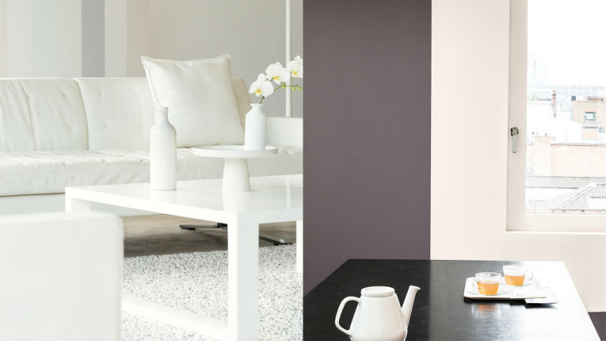 Creez un contraste en utilisant la peinture Peignez les contours de portes, les plinthes et toutes les autres moulures dans des couleurs claires qui reflètent la lumière, peut-être d'un ton qui contraste subtilement avec la couleur des murs.