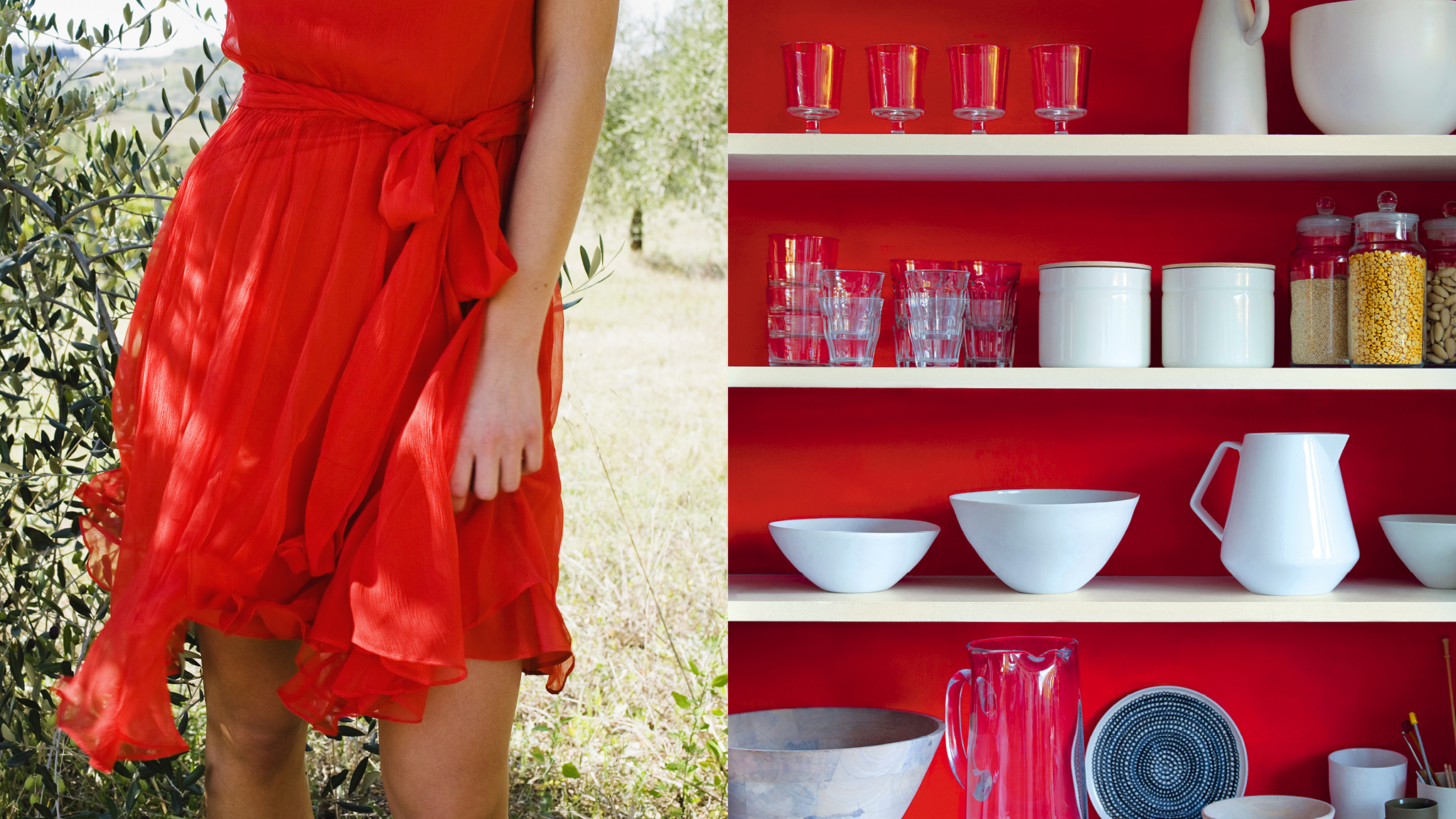 Laissez-vous inspirer par votre garde-robe Votre petite robe rouge ou chemise bleue préférée pourrait être la clé de votre thème de décoration ainsi que de votre tenue.