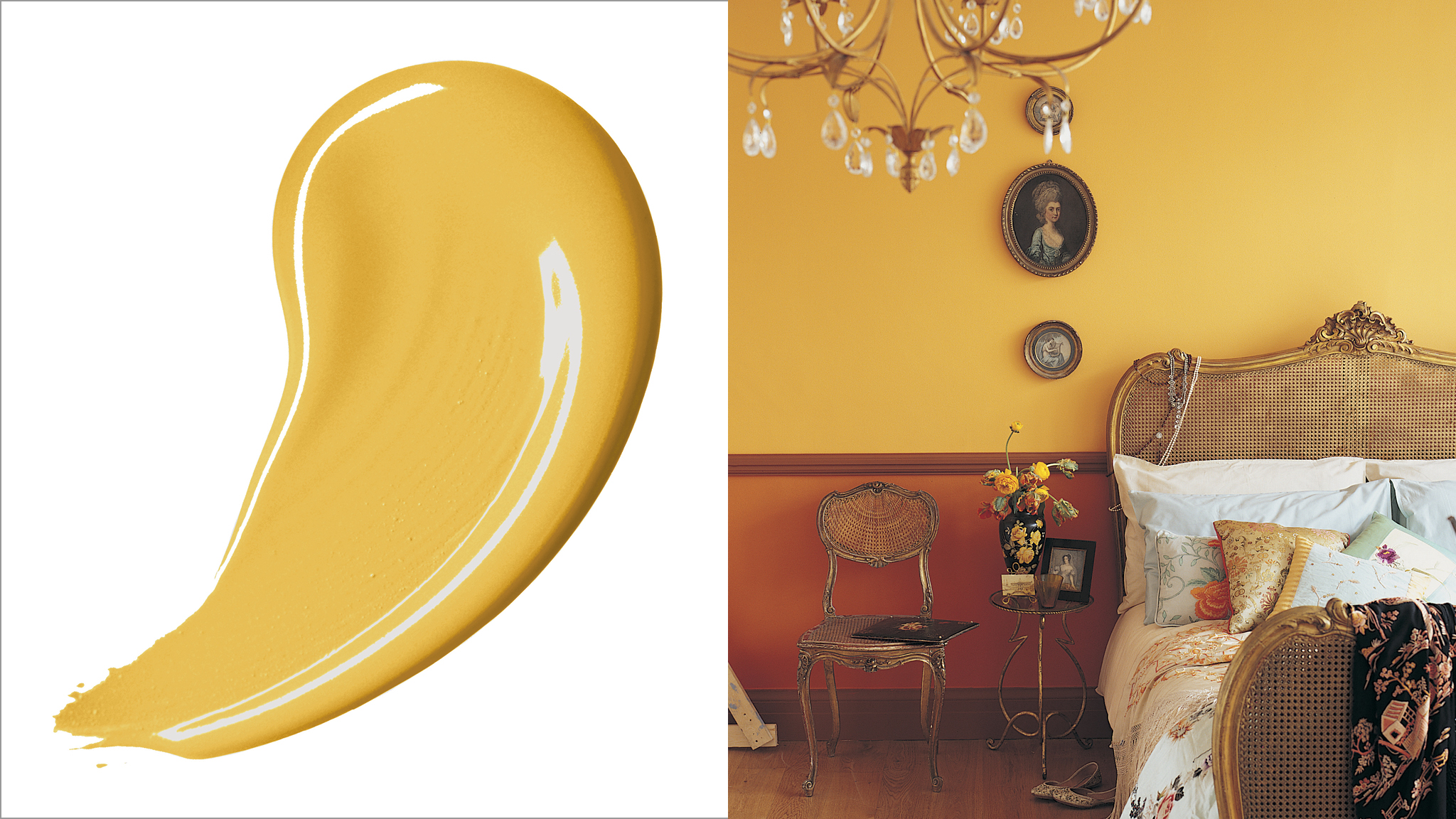 Osez avec l'or Les tons or respirent l'opulence, ce qui en fait un choix parfait si vous voulez entourer vos invités de luxe.